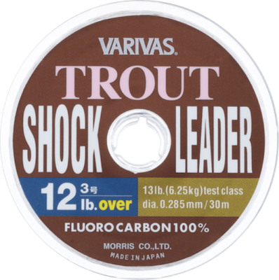 шок-лидер) Varivas Trout Shock Leader Fluoro 30м (Флюорокарбон (шок-лидер) Varivas Trout Shock Leader Fluoro 30м -0,8 3lb(1,75кг), 0,148мм -2107